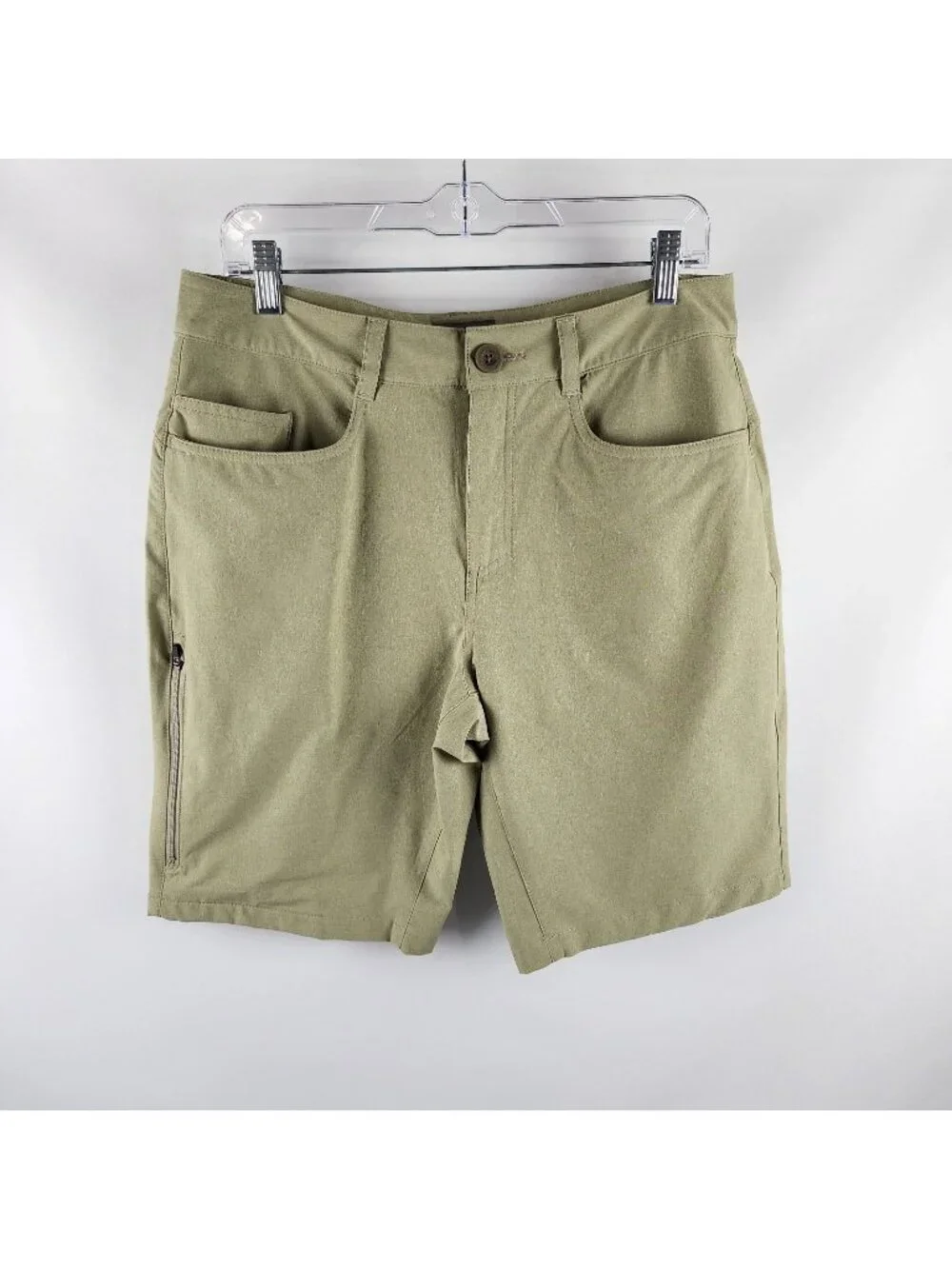 Royal Robbins Shorts Mens 32/10 Greenish Tan Outdoor Hiking Short (32x10)